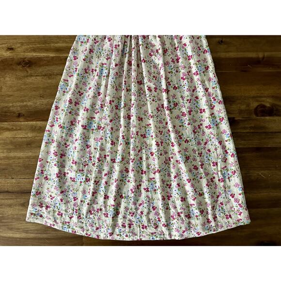 Sweet Dream Cream Pink Smocked Floral Dress 6 - Picture 4 of 8